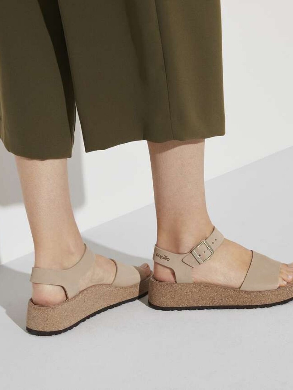 Papillio By Birkenstock 41 Tan Glenda Nubuck Leather Sandals Sz 11 $149 SH31